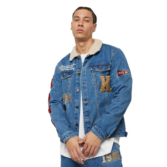 Karl Kani Ανδρικό μπουφάν OG Patched Denim Jacket